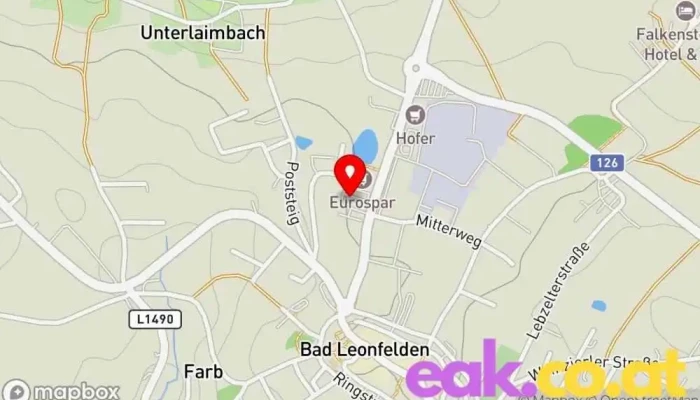 Karte von Energie AG Charging Station Ladestation für Elektrofahrzeuge in Burgfried