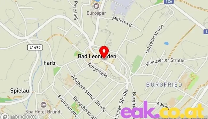 Karte von Energie AG Ladestation Ladestation für Elektrofahrzeuge in Bad Leonfelden