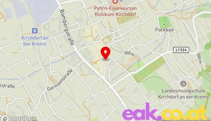 Karte von Energie Steiermark AG Niederlassung Nord Stromversorgungsunternehmen, Dienstleister für Elektrofahrzeug-Ladestationen, Fotovoltaik-Solarstromanlage in Kirchdorf an der Krems