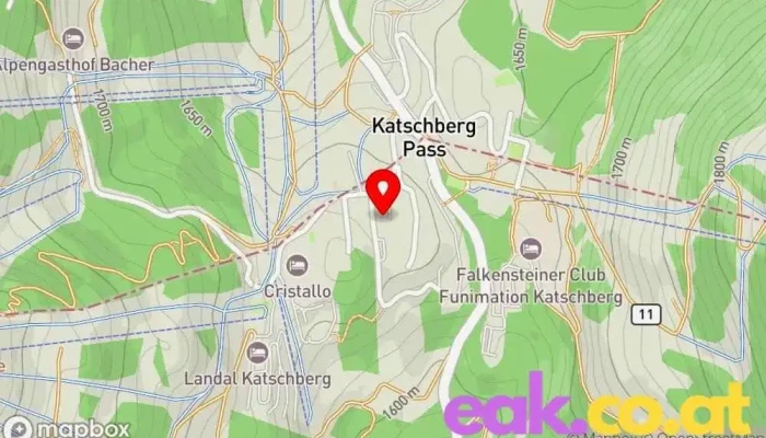 Karte von Katschberger Adventweg Veranstaltungsstätte, Wandergebiet, Sehenswürdigkeit in Rennweg am Katschberg