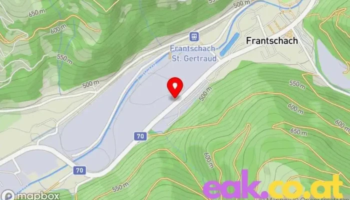 Karte von Mondi Frantschach Papierfabrik in St. Gertraud