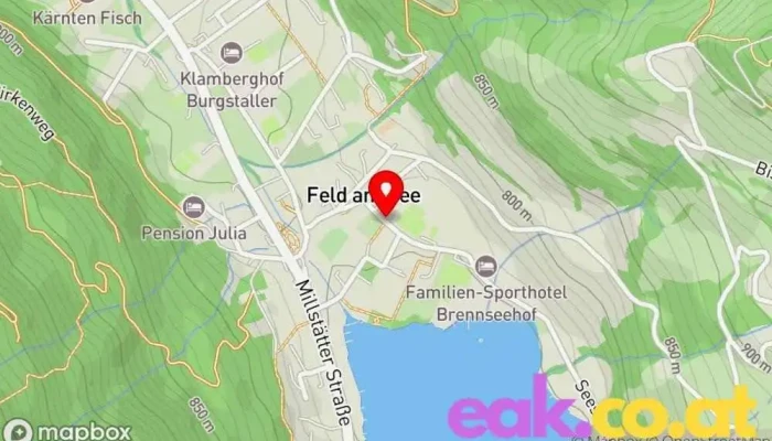 Karte von Stadtwerke Klagenfurt AG-Ladestation Ladestation für Elektrofahrzeuge in Feld am See