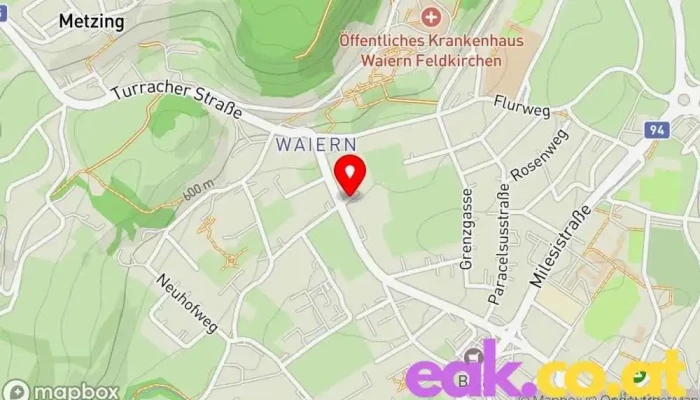 Karte von WG sunshine Waiern Sozialeinrichtung, Wohnheim in Feldkirchen in Kärnten